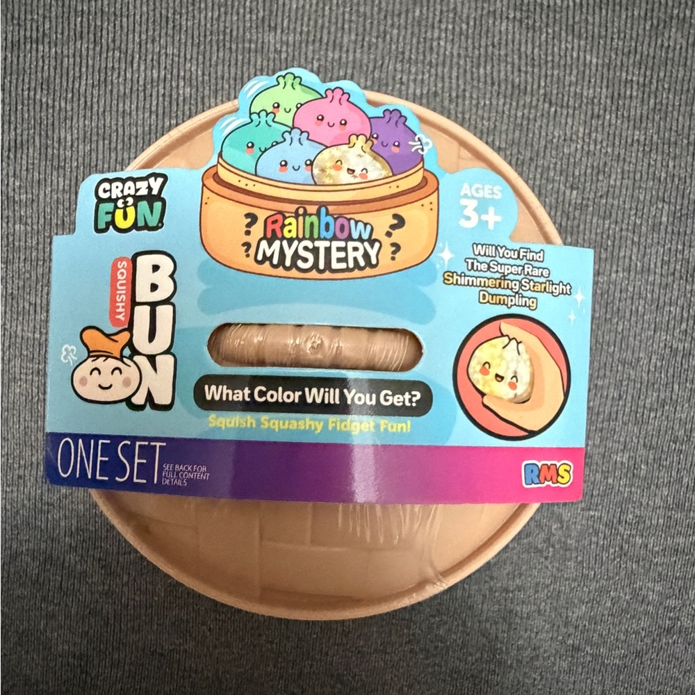 (1) Crazy Fun Rainbow Mystery Squishy Bun Dumpling - Shimmering Starlight Series